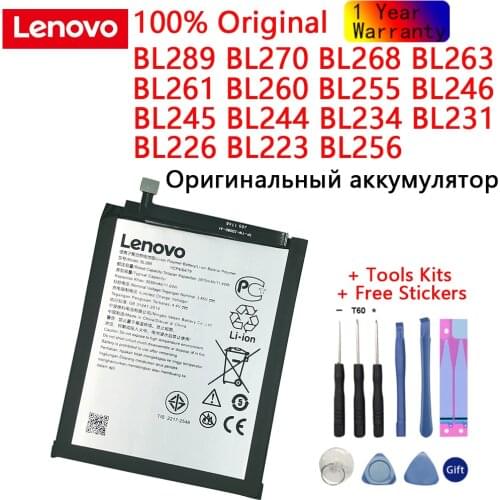 Original Lenovo Battery BL289 BL270 BL268 BL263 BL261 BL260 BL255 BL246 BL245 BL244 BL234 BL231 BL226 BL223Replacement Batteries