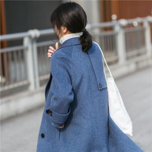 Autumn Winter Jacket Women Real Wool Coat Female Jacket Double Side Coats Korean Outwear Manteau Femme MY3493