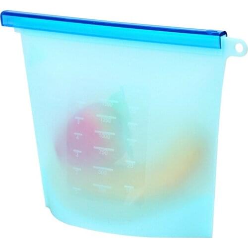 Food Grade Silica Gel Fresh Bag Refrigerator Freezing Food Vacuum Storage Bags Household Food Classification Storage Bag 1Pcs h3