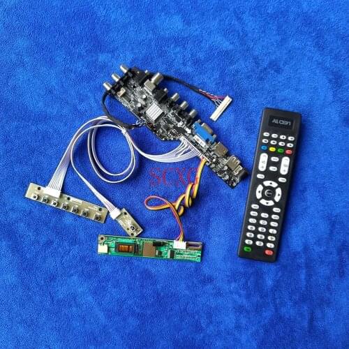 LCD display drive board USB VGA HDMI-compatible 1400*1050 1-CCFL 30-Pin LVDS DIY KIT Digital Signal DVB For N150P2/N150P3/N150P5