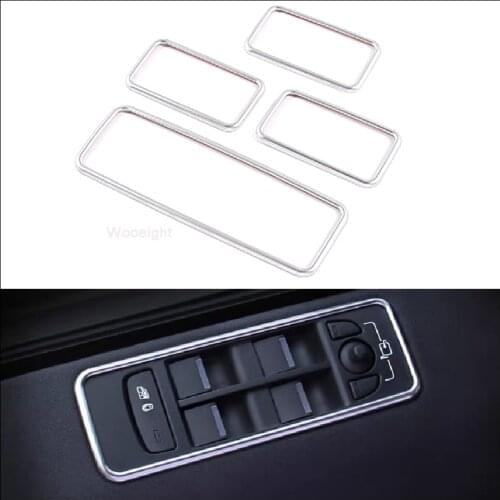 Wooeight ABS Interior Styling Armrest Window Glass Lift Button Panel Frame Cover Trim Fit For Land Rover Discovery Sport 2020