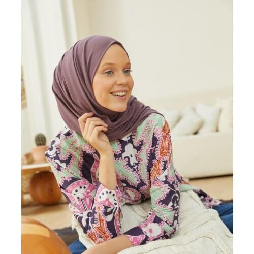 Salland Combed Cotton Shawl Lilac Comfortable Stylish Product Fashion Flexible and Breathable Comfy Fabric Quality Robust Original Does Not Burn No Ironing Easy Use 1. Quality Shawl Combed Cotton 4 Seasons PenyeŞal-13