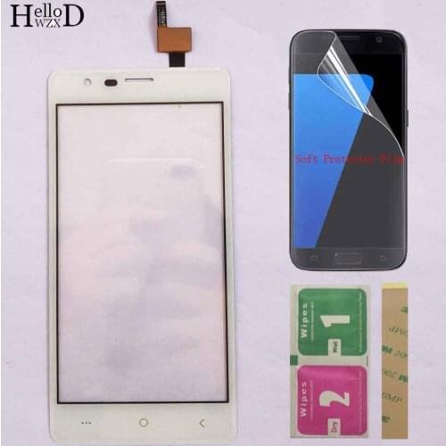 Touch Screen Panel For BQ BQ 5001L BQ-5001L BQ5001L Touch Screen Front Glass Digitizer Panel 3M Glue Wipes + Protector Film