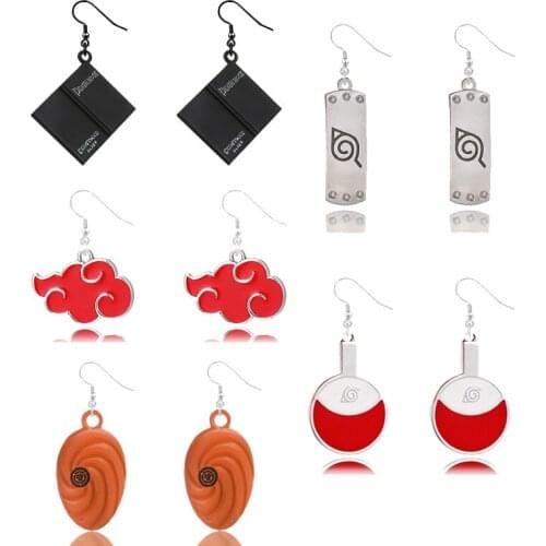 Anime Death Note Earrings Jewelry Red Cloud Zoro Fashion Earring for Women Men Gift Accessories Dangle Earrings