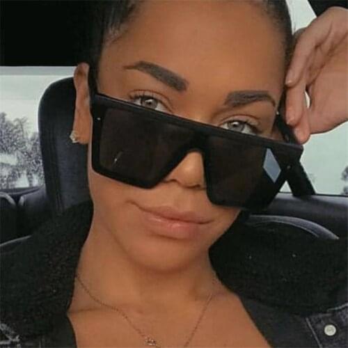 Classic Vintage Square Sunglasses Woman Siamese Oversized Sunglasses Woman/Men Retro Sunglasses Lentes De Sol Mujer