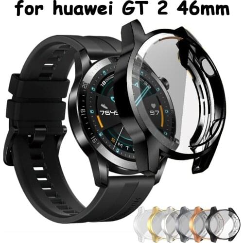 TPU Screen Protectors For Huawei Watch GT 2 46MM Full Coverage Softs Protective Shells Protection Screen Case Watch Accessories