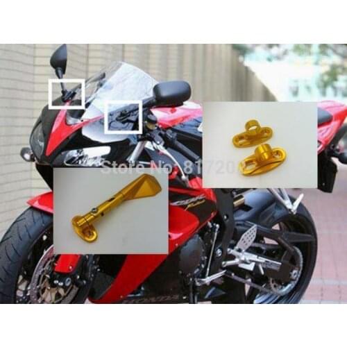 CNC Mirror Adapters for Motorcycle Front Fairing Universal fit for 27.5-46mm distance Mirror Mounting Ware Modifid Mirror base