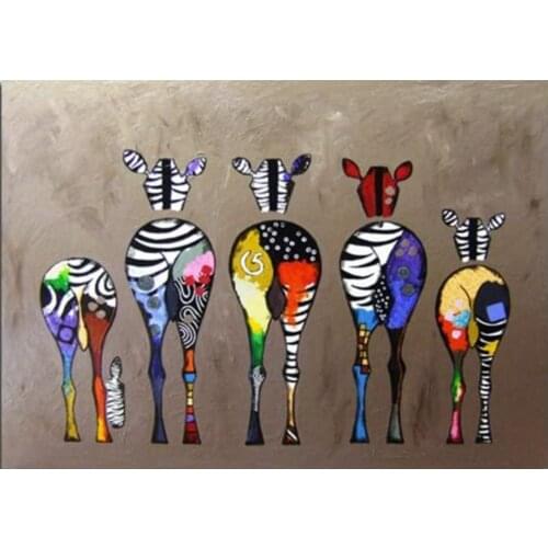 Animal Set Painting By Numbers on Canvas Acrylic Paint for Adult DIY Kits Home Decor Wall Canvas Art HandPainted 40x50cm
