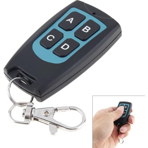 Waterproof 433 mhz RF Remote Control with 4 Button Learning Code 1527 for Gate Garage Door Controller Alarm 433mhz Receiver