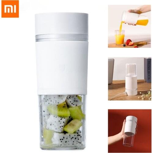 Xiaomi Mijia Mini Protable Juice Blender 300ML Juicer Electric Kitchen Mixer Quick Juicing Fruit Cup Food Processor USB-C Charge