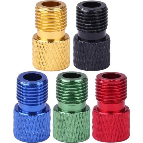 1PC Aluminum Alloy MTB Bike Pump Valve Converter Fixed Gear Bicycle Presta to Schrader Valve Adapter Cycling Tire Tube Tools