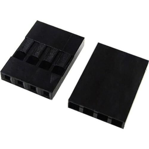 1000pcs Dupont Head 2.54mm 4P 1X4P Dupont Plastic Shell Pin Head Connector Jumper Wire Cable Housing Plug Female