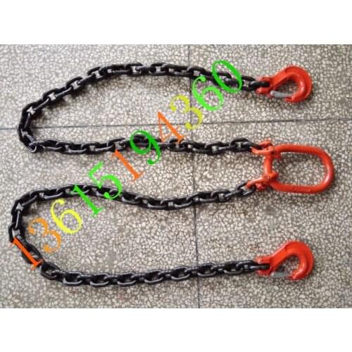 10T chain sling legs 10t chain rigging two fork chain sling sling 10 tons double limb 10T