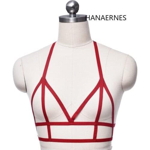 2021 Sexy Lingerie Goth Cage Bondage Harness Bra and Chest Cage Harness Bra Small Boudoir Intimates Adjustable Body Harness Bra
