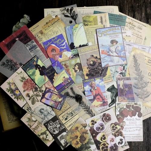 Vintage Old Newspaper Colection Material Paper DIY For Scrapbooking Junk Journal Card Making Planner Craft Stickes Label