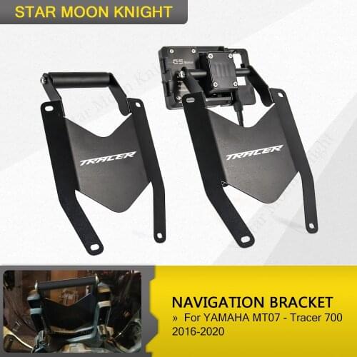 For YAMAHA MT07 Tracer 700 2016-2020 Motorcycle windshield Stand Holder Phone Mobile Phone GPS Navigation Plate Bracket