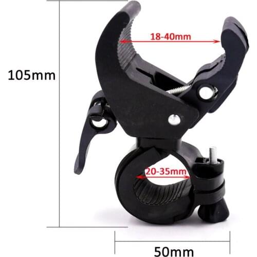 Dia.18-40mm Tactical Flashlight Bicycle Mount Holder bike Accessories For Led Flashlight Torch Lanterna