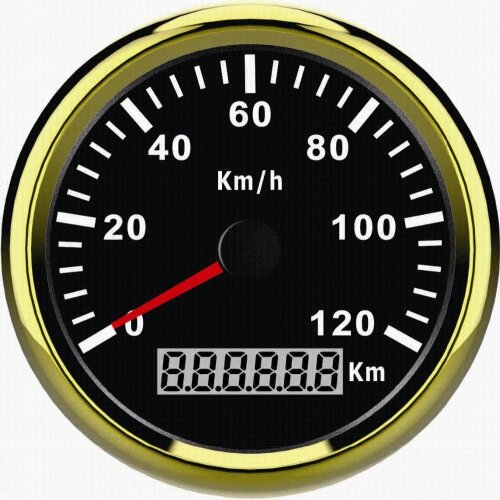 Warranted Waterproof 85mm GPS Speedometer 120KM/H Speed for Cars Buggies Tractors