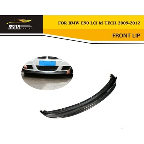 Car Carbon Fiber Auto Front Lip Spoiler For BMW 3 Series LCI E90 325i 330i 335i M Sport Sedan 4-Door Only 2009-2011