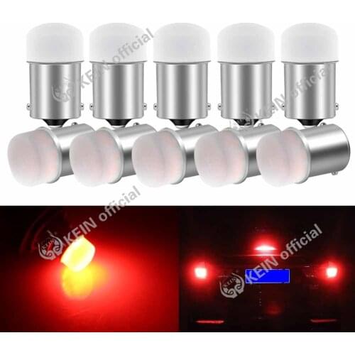 KEIN 10PCS 1156 P21W BA15S 1157 BAY15D S25 Car LED Light Bulb P21W P21/5W Car LED Reversing Brake Stop LampTurn Signal Light