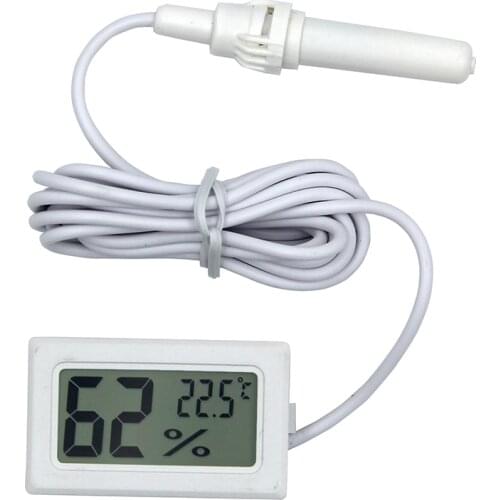 Mini Digital Humidity Meter Thermometer Hygrometer Sensor Gauge LCD Temperature Refrigerator Aquarium Monitoring Display Indoor