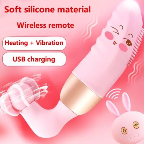 New Silicone Vibrator For Women Wireless Heating Vibrating Dildo G-spot Clitoris Massage Vibrator Adult Game Sex Toys For Couple