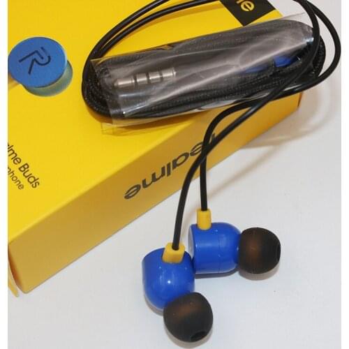 Original Realme 3.5mm Earbuds In-Ear Wired Magnetic Earphone Music Headset For Realme GT X50 X50m x50t Q2 X7 X2 7 6 6i Pro C15