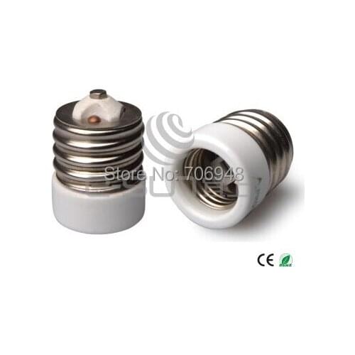 Porcelain E39 to E26/E40 to E27 lamp bases converter