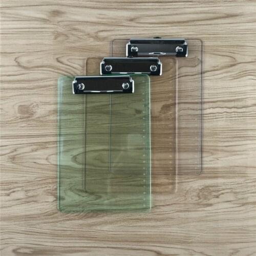 A5 Plastic Clipboard Scale Ruler Board Transparent Writing Desk Pad Measuring Holder Plate Clip File Folders Cardboard Filing