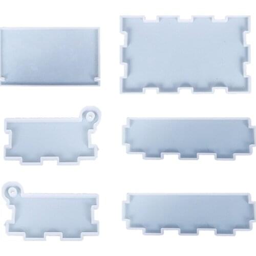 Q39C Slide Box Silicone Casting Mold Dominos Storage Box Resin Mold Store Various Crafts Jewelry Brushes Easy to store