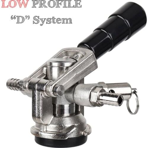 "D" System Keg Coupler,Low Profile U.S. Sankey Keg Coupler, 304 Stainelss Steel Flat Head D Type Coupler Tap Dinpenser,Wholesale