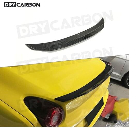 For Ferrari California 2015 Rear Middle Trunk Spoiler Boot Lip Wing Spoiler Carbon Fiber FRP