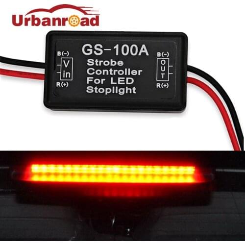 Gs-100a 12v 24v Led Brake Flasher Module Strobe Controller Brake Light Flasher For Back Rear Brake Stop Light Lamp 12v-24v