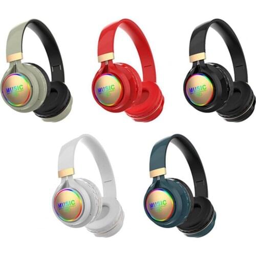 Ear Luminous Head-mounted Wireless Bluetooth Headset With Microphone Hands-free Music Headphones Best Gift For Children