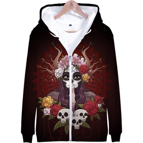 Harajuku Style 3D Print Day of the Dead Hoodies Sweatshirts Men/Women Fashion Anime Hoodie Cosplay Clothes Popular Streetwear