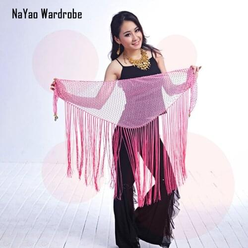 Long Tassl and Sequins Belly Dance Scarf Chains Women belly dance clothes Accessories Lady belly dance Waist Chain Belt YD016