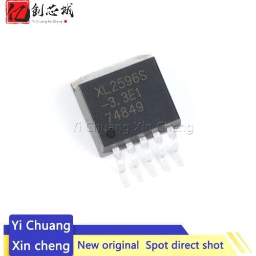 10PCS New XL2596S-3.3/5.0/12V/ADJ E1 Patch TO263 Voltage Reducing and Stabilizing Chip LM2596S