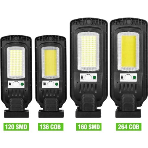 136/264 COB 120/160 SMD LED Solar Light Outdoor Solar Lamp Security Street Lights Wall Lamp Waterproof PIR Motion Sensor Lamp