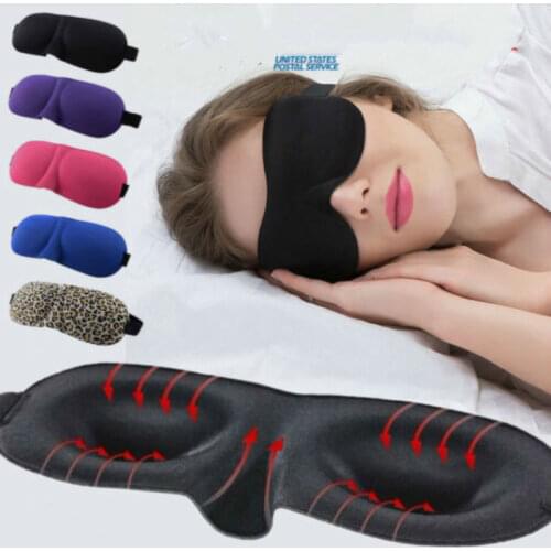 1Pcs 3D Sleep Mask Natural Sleeping Eye Mask Eyeshade Cover Shade Eye Patch Women Men Soft Portable Blindfold Travel Eyepatch