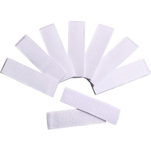 5pcs Back Adhesive Tape Table Skirt Rug Gripper Sticker Pads Sticky Back Wall Mounting Strips for Home Office