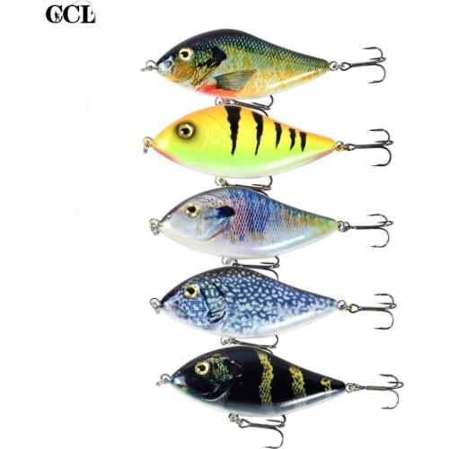 5pcs/Lot 10cm 45g Bionic Jerkbait Lures Slow Sinking NO. 2 Hooks Fit Ocean Lake River With 3D Eyes For Pike Muskie Troute Shad