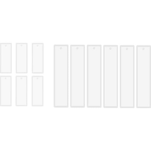 6 Pcs/Set Rectangle Silicone Bookmark Mold DIY Bookmark Mould Making Epoxy Resin Jewelry Craft Transparent Mold