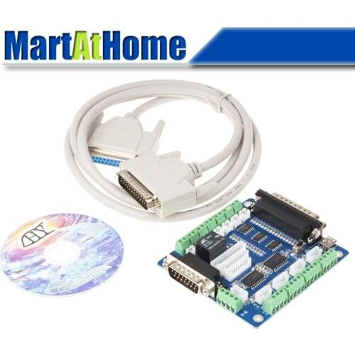 Argedo Free Shipping CNC 5 Axis Mach3 Interface Board, Breakout Board Input 5V DC for Stepper Motor Driver #SM403 @CF