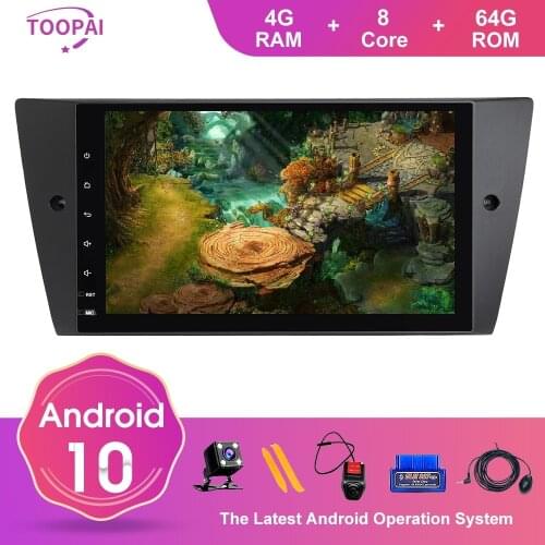 TOOPAI Android 10 Car Radio For BMW E90 E91 E92 E93 3 2005-2012 Auto Radio Stereo Head Unit Car Multimedia GPS Navi DVD SWC