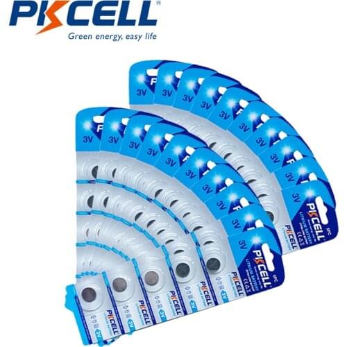 500Pcs/100Pack PKCELL CR1216 Lithium Button Batteries Coin Cell 3V for Watch Electronic Toy Remote