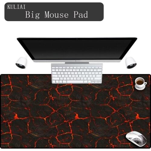 XGZ Large 900x400mm HD Painting Gaming Volcanic Mouse Pad for Gamers Player Washable Laptop Computer Mousepad 2-5mm Thickness