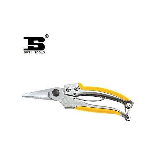 BOSI Pruner 8"/200mm Straight Bypass Pruner Shear Cutting Fresh Leaves