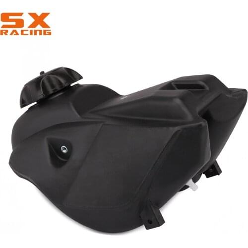 Motorcycle Black Plastic Gas Fuel Tank With Petcock Gas Cap For KAWASAKI KLX110 2002-2008 KX65 2000-2008 RM65 DRZ110 2003-2005