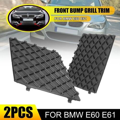 E60 E61 Left/Right Car Front Bumper Lower Mesh Grill Cover Trim For BMW E60 E61 M Sport 7897186 51117897186 Bumpers
