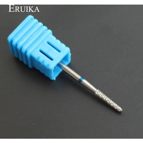 ERUIKA 1pc Tungsten Carbide Bur Nail Art Drills Bit 3/32" Shark Hand Mills Cutter Electric Manicure Device Polished Accessory